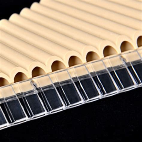 18 Pipes PanFlute With Base G Key ABS Plastic Romania Pan Flute Music