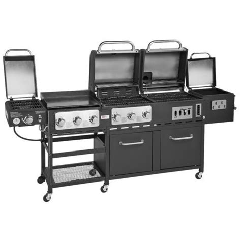 Outdoor Gourmet Pro™ Triton Supreme 7 Burner Propane And Charcoal Grill Griddle And Smoker