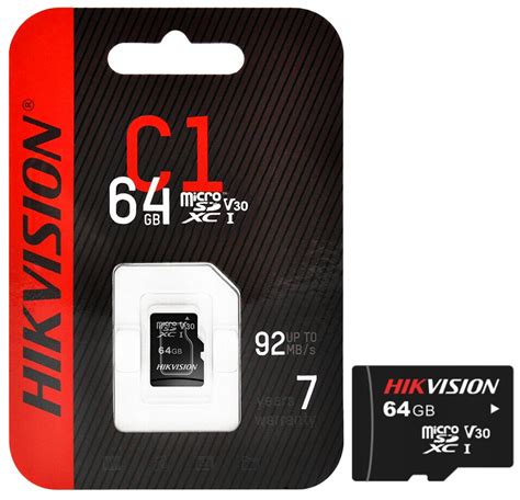 KARTA MicroSD 64GB HS TF C1 Hikvision Do Kamer IP Sklep Opinie Cena