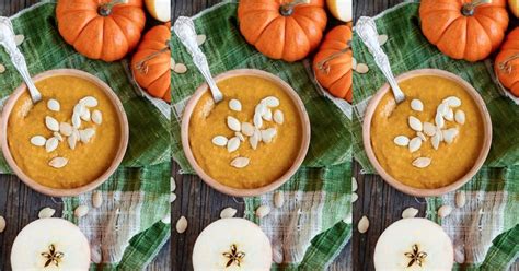 Crema De Calabaza Y Manzana Al Curry Sin Lácteos