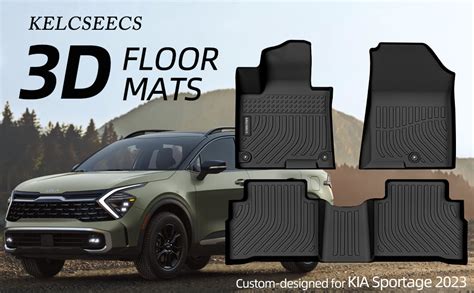 Kelcseecs Floor Mats Custom Compatible 2023 Kia Sportage Odorless Car Mats All