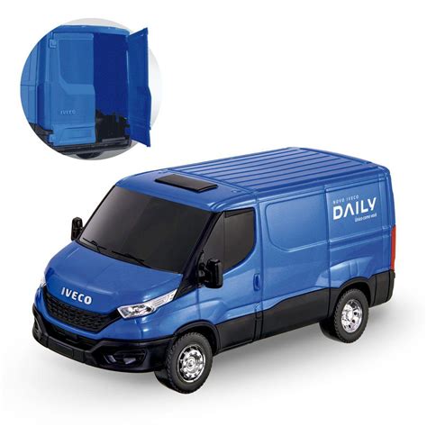 Brinquedo Van Iveco Daily Abre Porta Traseira C Empilhadeira Usual