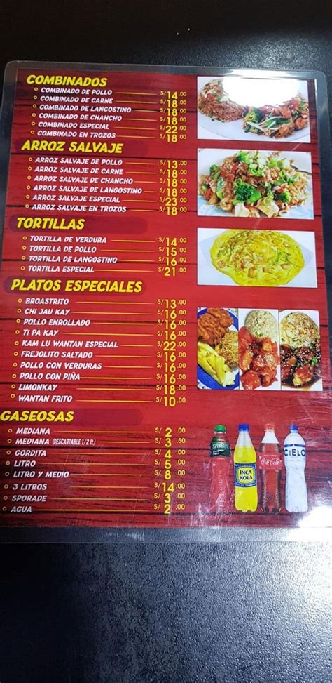 Menu At Caldo De Gallina Chifa El Sabrosito Restaurant Chorrillos