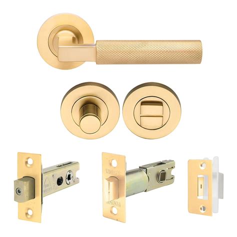 Zanda Zurich Door Handle Lever Set Satin Brass Archipro Au