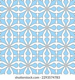 Moroccan Tiles Blue White Stock Vector (Royalty Free) 2293574783 ...