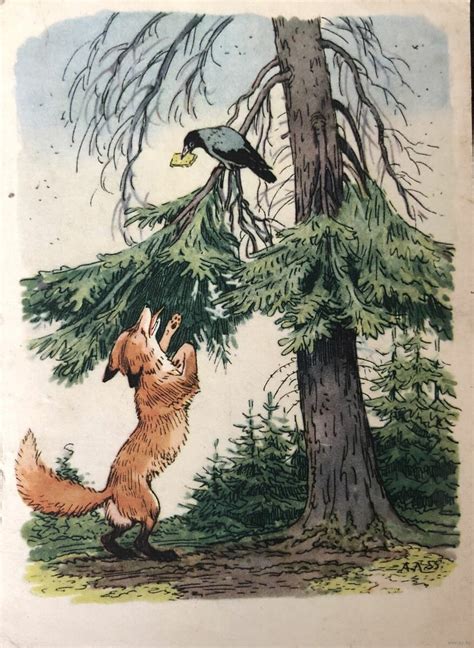 Ворона и лиса картинки - 70 фото