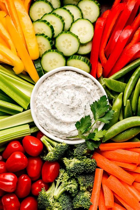 The Best Veggie Dip Garnish Glaze