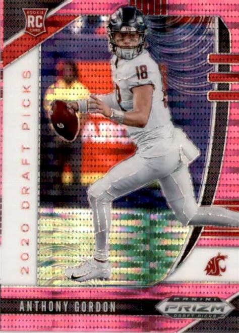 2020 Panini Prizm Draft Picks Prizms Pink Pulsar Football Card Anthony