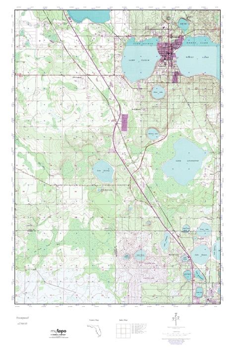 Mytopo Frostproof Florida Usgs Quad Topo Map Frostproof Florida Map