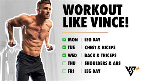 Vince Sant S Weekly Workout Journal V Shred Youtube