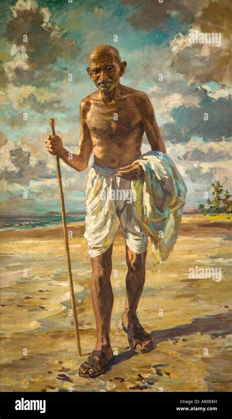 Mahatma Gandhi Painting High Resolution Stock Photography And Images