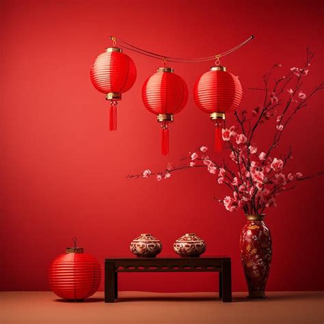 Premium Photo | Chinese new year lanterns