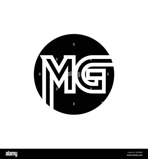 Initial Mg Letter Logo Vector Template Abstract Letter Mg Logo Design