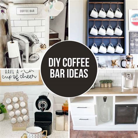 Diy Coffee Bar Ideas For Your Home The Handyman S Daughter