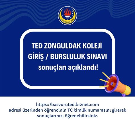 TED ZONGULDAK KOLEJİ GİRİŞ BURSLULUK SINAVI sonuçları açıklandı