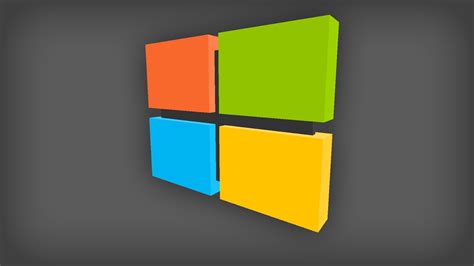 Piston's Files: 3D Windows Logo Wallpaper (Improved)