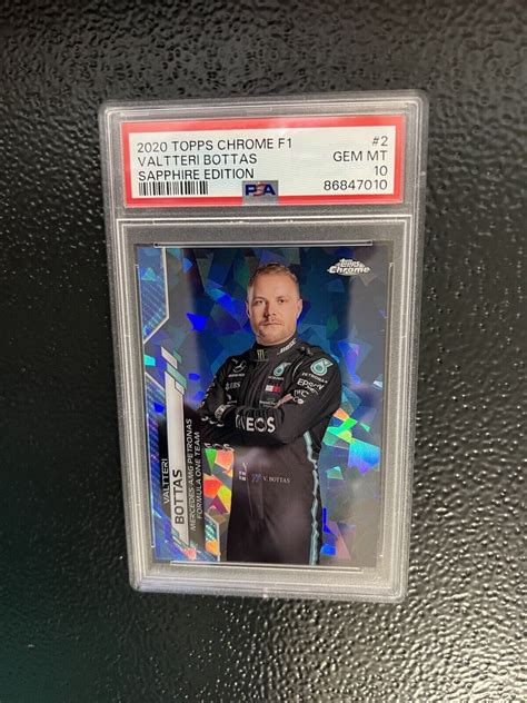 Valtteri Bottas 2020 Topps Chrome Formula 1 Sapphire Edition 2 Base