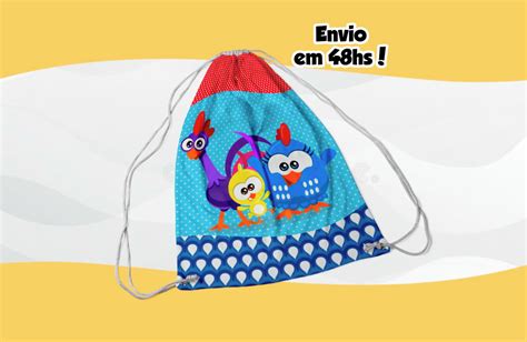 Mochilinha Sacolinha Festa Galinha Pintadinha Mini No Elo Jo O E