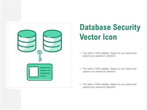 Database Security Vector Icon Ppt Powerpoint Presentation Gallery Maker