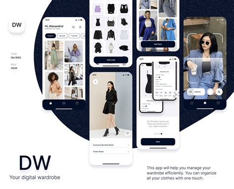 Digital Wardrobe — Mobile App 1 Images Behance