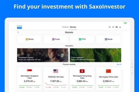 Saxo Bank Strengthening SaxoInvestor Facilities Saxo Bank Broker News