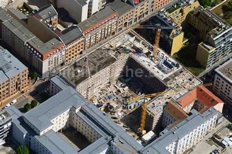 Luftbild Berlin Neubau Baustelle Verwaltungsgeb Ude Der Staatlichen