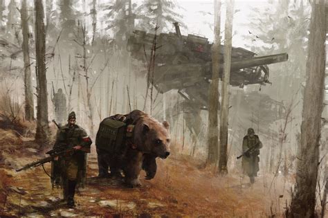 Jakub Rozalski 1920 Into The Wild