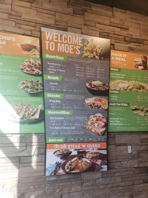 Menu at Moe's Southwest Grill restaurant, Fort Myers, Paul J Doherty ...