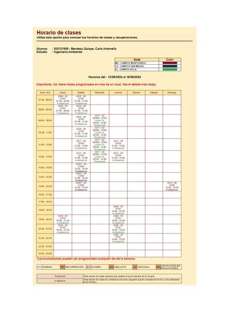 Horario Fabiola Udocz