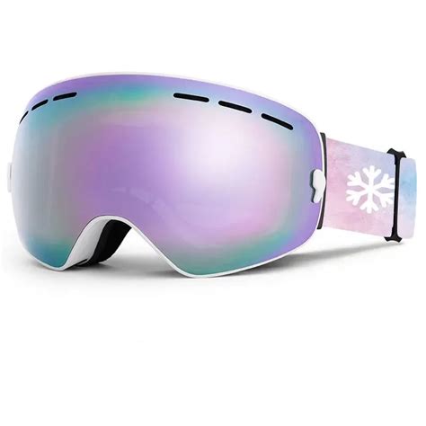 Ski Goggles Mens And Womens Double Layer Anti Fog Ski Goggles Large