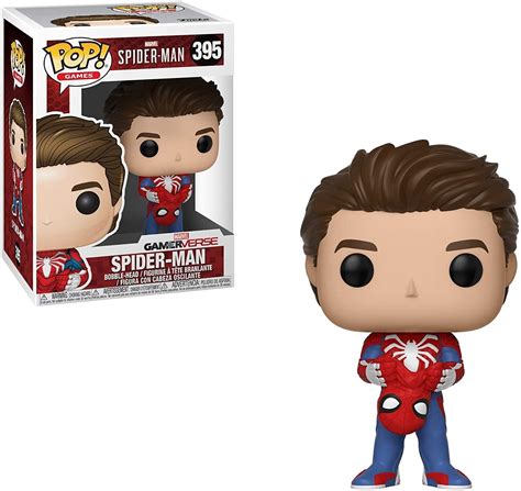 Marvel Spider-Man Funko POP Games Vinyl Figure | Unmasked Spider-Man ...