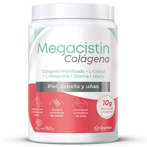 Megacistin Colágeno Hidrolizado Piel Cabello Y Uñas En Polvo X 350