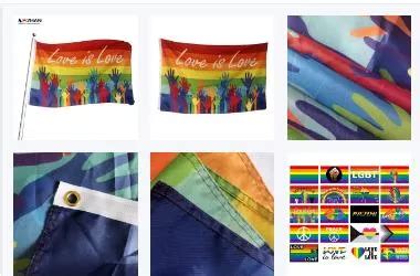 Factory Wholesale Lgbt Gay Pride Good Quality Rainbow Flags Custom Colored Pride Flag Gay Flag