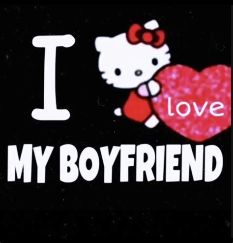 Hello Kitty I Love My Boyfriend Sticker