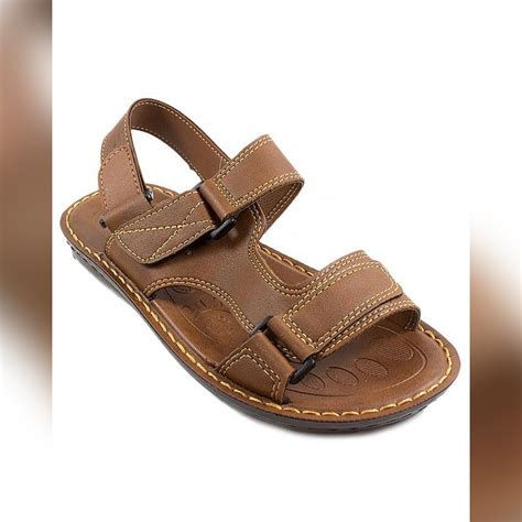 Aerosoft Soft Brown Synthetic Leather Sandals For Men P Price In