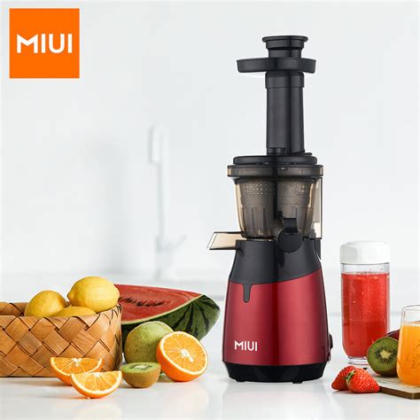 MIUI Mini Slow Juicer Screw Cold Press Extractor Patented Filter Free