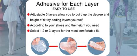 Amazon 3 Layer Adjustable Orthopedic Heel Lift For Supination