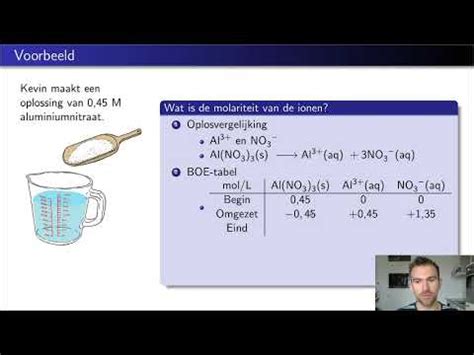 Rekenen Aan Zoutoplossingen Scheikunde Vwo Youtube