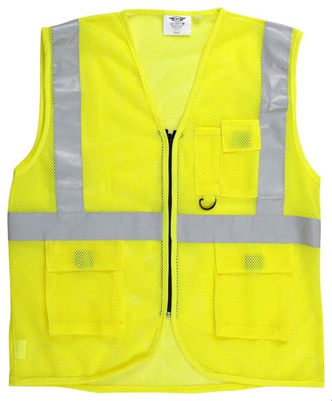 Without Sleeves Polyester Reflective Safety Jackets For Construction