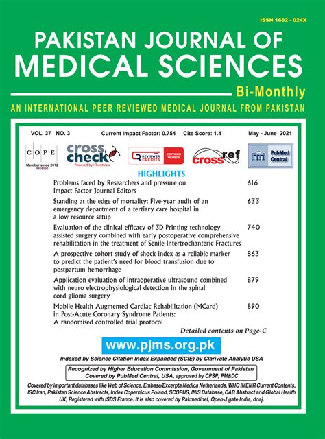 Pakistan Journal Of Medical Sciences