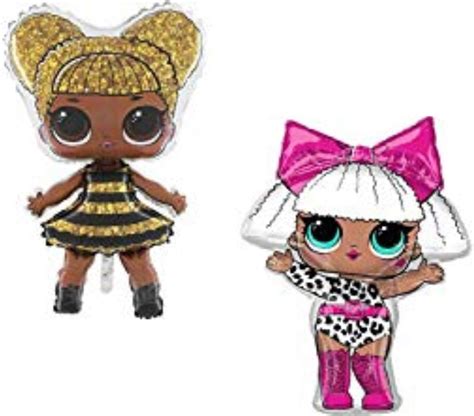 Toyland Pack Of Lol Surprise Foil Balloons Queen Bee Diva