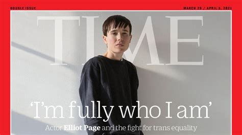 Elliot Page Covers Time Magazine, Opens Up About Coming Out As ...