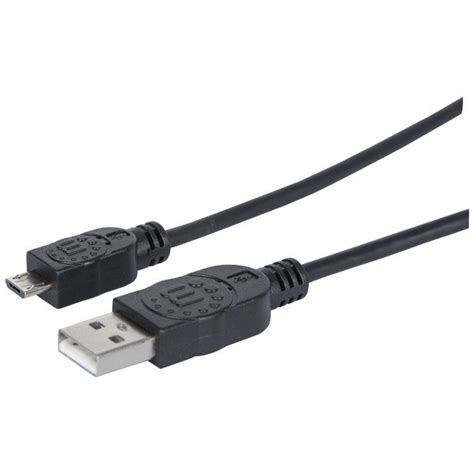 Manhattan Black Male Micro To Male Usb Hi Speed Cable Shop Connection