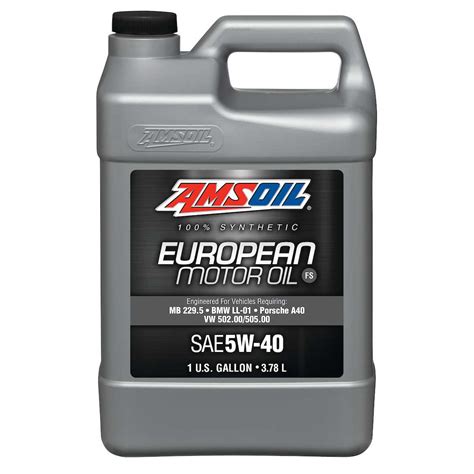 Sae 5w 40 Fs Synthetic European Motor Oil Efm1g Ca Amsoil