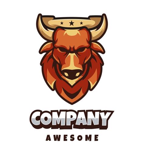 Logotipo De Buffalo Vector Premium