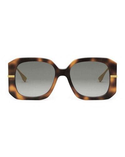 Brown Fendi Sunglasses For Women Lyst