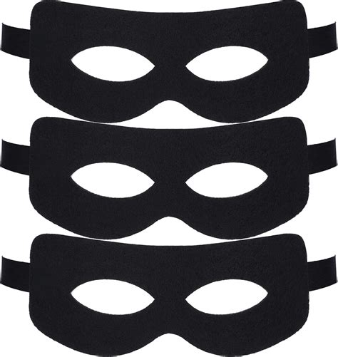 Amazon Black Hero Eye Masks Masquerade Felt Masks Cosplay Bandit