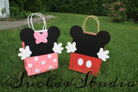 Aprende C Mo Hacer Bolsas De Mickey Y Minnie Mouse Para Cumplea Os