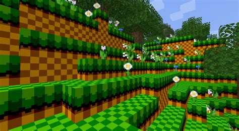 sonic-inspired grass! : r/Minecraft