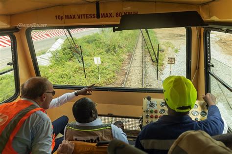 Infrastructure Visite Du Ministre Des Transports Des Travaux De Ligne